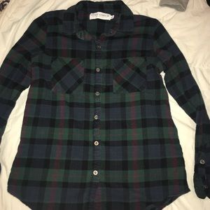 flannel with design on back